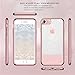 BENTOBEN iPhone 8 Case, iPhone 7 Case, Glitter Bling Slim Shockproof Hard PC Soft TPU Hybrid Dual Layer Stripes Protective Phone Case Cover for iPhone 8 / iPhone7 (4.7Inch), Rose Gold