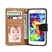 Galaxy S5 Case, SOWOKO [Book Style] Samsung S5 Leather Wallet Case Flip Folio Shockproof Protection Cover with Credit Card Slots and Kickstand for Samsung Galaxy S5 (Black)