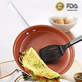 12 Inch Non Stick Frying pans,ceramic cookware PTFE PFOA Free,Pan Skillet Cookware,Saute Pan,Omelet Pan,Titanium Fry Pan,Oven Safe& Dishwasher Safe,Easy Clean