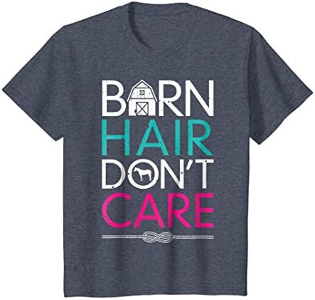 Barn Hair Don't Care T Shirt I Love Horse Riding Racing Farm