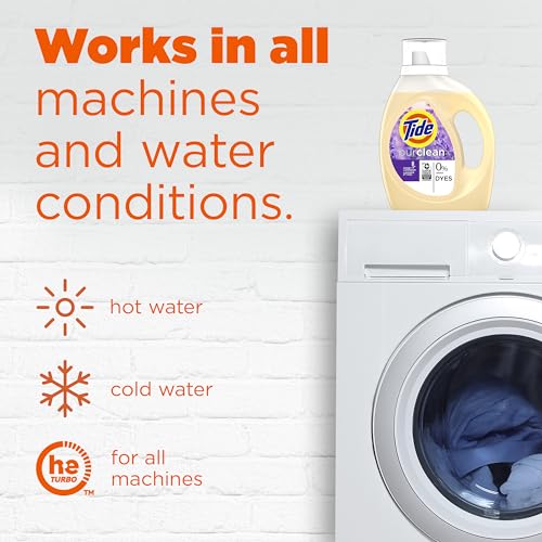 Tide Purclean HE Deep Cleaning Concentrated Liquid Laundry Detergent, Honey Lavender Scent, photo 12