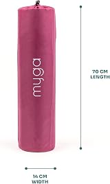Myga Yoga Mat Bag Raspberry – Lightweight, Water-Repellent, 70x15cm view 8