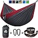 Pro Venture Camping Hammock 500 lb Capacity – Portable Double Hammock with Tree-Friendly Straps and Carabiners, Lightweight for Backpacking, Hiking, Travel, Beach, Backyard