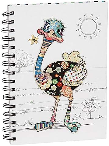 Ozzie Ostrich A5 Notebook - Bug Art