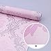 Yifely Vintage Pink Damask Self-Adhesive Shelf Drawer Liner Moisture Proof PVC Mat 45x300cm