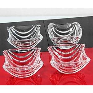Iveo Glass Zian Bowl, Transparent, 4 Pcs Set