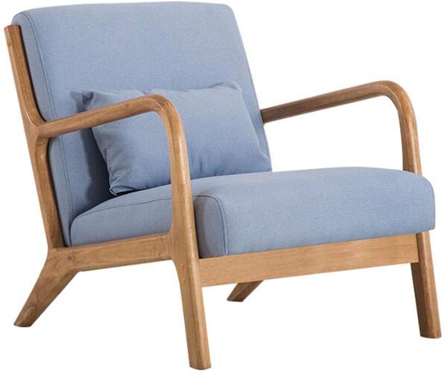 Chairs XUERUI Mid Century Modern Fabric Armchair Lounge Accent Office/Home/Garden/Party/Reception/Living Room Furniture (Color : Blue)