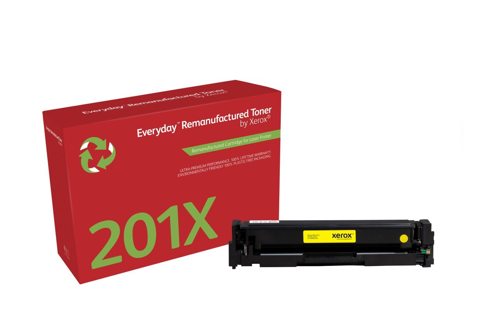 Everyday by Xerox Compatible HP 201X CF402X Yellow Toner, High Capacity, Remanufactured