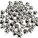 50 PCS 1 Inch/ 25mm Silver Christmas Jingle Bells Mini Small Bells Bulk for Festival & Party Decorations/DIY Craft