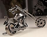 MYTANG®Creative Office Desktop Accessories Harley Davidson Metal Motorcycle Model Artwork motorcycle enthusiast (m39-balck)