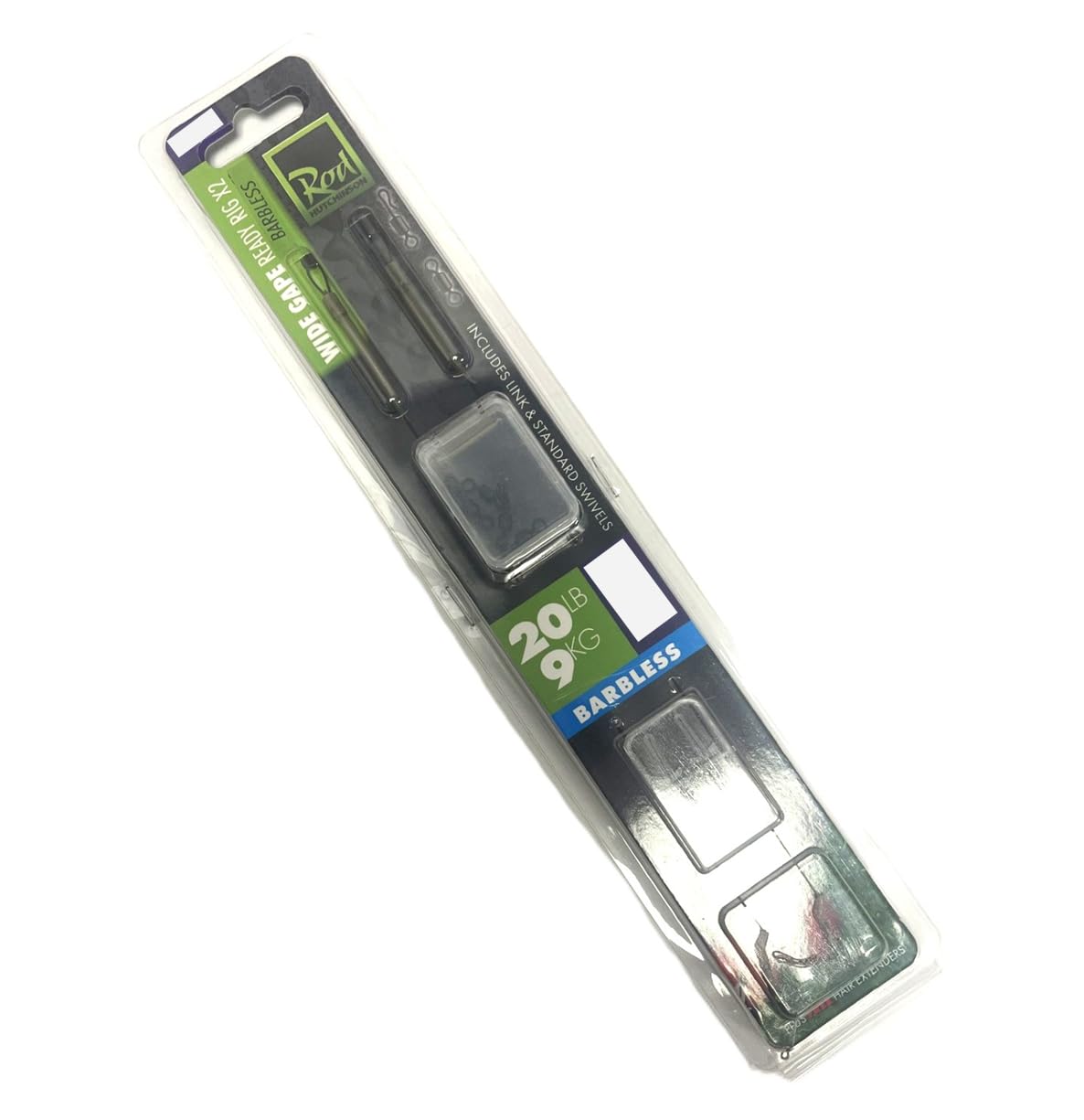 Wide Gape Ready Rig - 2pcs - Size 2 Barbless Rod Hutchinson Fishing Tackle