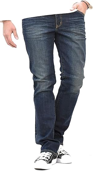 Amazon Edwin エドウィン Classic Nouveau ストレッチデニム レギュラーストレート ジーンズ メンズ 快適 伸縮 Ku03 126 濃色ブルー ジーンズ 通販