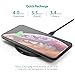 Qi Wireless Charging Pad RAVPower Qi Certified Ultra-Safe Wireless Charger Compatible iPhone Xs Max XR XS X 8 Plus 8, Galaxy S9 S8+ S8 & All Qi-Enabled Devices (AC Adapter Not Included)