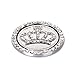 Mini-Factory Crystal Rhinestone Car Bling Decal Sticker Ring Diamond Crown Emblem for Engine Ignition Key Button - [Silver]