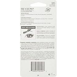 Revlon ColorStay Brow Crayon, Soft Black