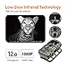 ENKEEO PH730S Trail Camera 1080P 12MP HD Wildlife Game Hunting Cam with 42PCS 850NM IR LEDs Night Vision, 0.2s Trigger Time, 2.4