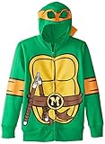 Teenage Mutant Ninja Turtles Big Boys' Character Hoodie, Shell Green, Small