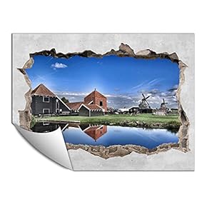 Wall Paper Small Wall Mural Creative 3D Photo Wall Art Removable Wall Decoration for Bedroom Living Room - 24x32 inches