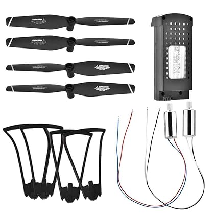 RC Quadcopter Ersatzteile, Propellerblätter Motor Guard Circle 1600mAh Lithium Batterie für SG106 RC Drohne