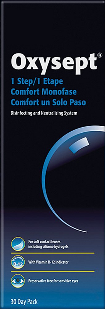 Oxysept 1-Step Soft Contact Lens Disinfecting, Neutralising and Storing 30 Day
