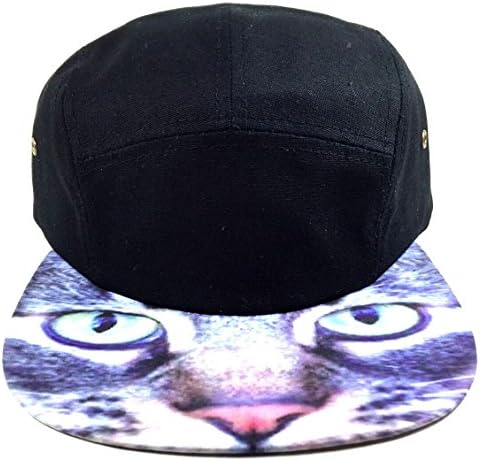 Black Cat Eyes 5 Panel Camper Hat