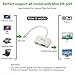 FEMORO Mini DisplayPort to VGA HDMI 4k Adapter 2-in-1, MDP to HDMI VGA Converter Hub (Thunderbolt Compatible) for Mac MacBook Air Pro,Surface Pro 3 4 HDTV