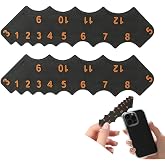Chenshuo Radius Gauge,Fillet Gauge,Radius Finder,Contour Measuring Tool,Radius Gauges Tool Set,Round Corner Measuring Tools,2 Pieces. Black