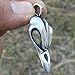 OhDeal4U Pewter Pendant Crow Raven Skull Gothic Magic Spirit Bellatrix Lestrange Vintage (Stainless Steel Chain)