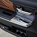 2PCS Chrome Interior Rear Door Window Switch Panel Cover Trim for Toyota Tundra Crew Cab 2014 2015 2016 2017 2018 2019 2020 2021