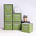 StorageWorks Storage Cube Box, Fabric Storage Bin By, Green, Medium, 6-Pack, 10.6x10.6x11.0 inches
