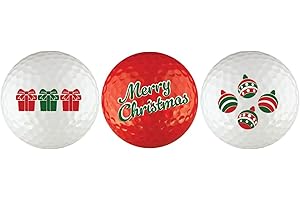 EnjoyLife Inc Christmas Candy Cane Golf Ball Gift Set