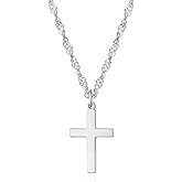 MIDEEO Christmas Gifts for Grandkids Cross Necklace for Women Trendy - Dainty 14K Real Gold Plated Minimalist Cz Cross Necklace Non Tarnish Waterproof Trendy Cute Simple Small Necklaces Easter Christian Religious Faith Jewelry Gifts