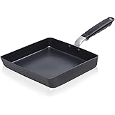 TECHEF - Tamagoyaki Japanese Omelette Pan/Egg Pan Skillet, PFOA-Free, Dishwasher Safe, Induction-Ready, Made in Korea (Black/Large)