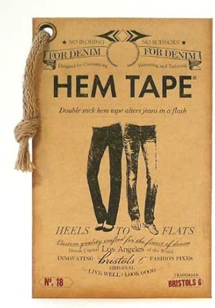 hem jeans with tape