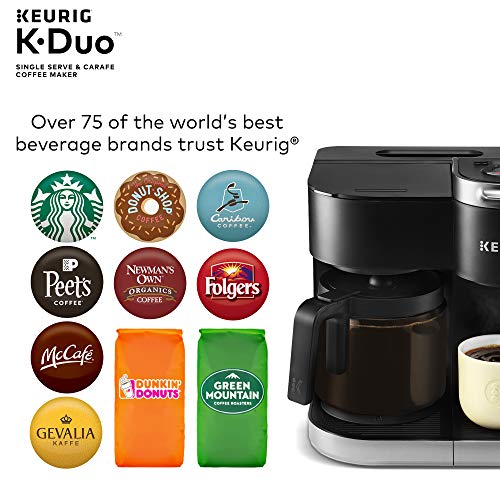 Keurig KDuo Coffee Maker, Single Serve and 12Cup Carafe Drip Coffee