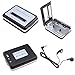 Cassette to MP3 Converter, AGPtek Portable Cassette Tape Recorder Player Capture Convert Box for Mac PC with Headphone USB Cable and Software