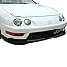 Front Bumper Lip Compatible with 1998-2001 Acura Integra, T-R Style PU Black Front Lip Spoiler Splitter Air Dam Chin Diffuser Add On by IKON MOTORSPORTS, 1999 2000