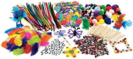 Colorations Classroom Crafting Starter Set, 17 Craft Products, Huge Value Pack, Bulk Assortment, Complete Set, Stock Up, Gift, Multi-Pack, Arts & Crafts, Kids, School, Education