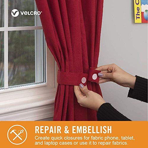 VELCRO Brand For Fabrics Permanent Sticky Back Fabric Tape for