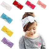 Vovotrade Fashion Lace Big Bow Hair Band; Baby Head Band Accessories