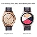 V-MORO Tortoise Strap Compatible with Galaxy Watch 42mm (Active 40mm) Bands Women 20mm Light Resin Bracelet with Stainless Steel Rose Gold Buckle for Samsung Galaxy Watch 42mm/Galaxy Watch Active 40mm
