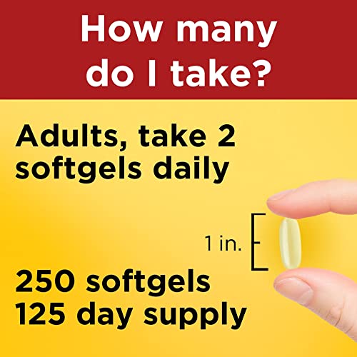 Nature Made Fish Oil Supplements 1000 mg Softgels, Omega 3 for Healthy