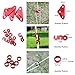 TRIWONDER Guyline Cord Adjuster Rope Tensioner Tent Guy Line Paracord Tightener Loop Alien Aluminum Alloy for Camping Hiking (Various - 28 Pack)
