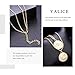 Yalice Layered Coin Necklace Chain Gold Pendant Necklaces Vintage Disc Necklace Jewelry for Women and Girls