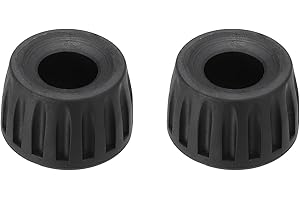 PATIKIL Universal 17mm ID Rubber Tripod Feet, 2 Pack Anti-Slip Tripod Replacement Parts for Camera Tripods Monopod, Black