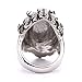 JDZ Amulets Men's Heavy Metal Gothic Lion Head Stainless Steel Biker Ring Jewelry