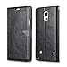 Galaxy Note 4 Case, J&D [Stand View] Samsung Galaxy Note 4 Wallet Case [Slim Fit] [Stand Feature] Premium Protective Case Wallet Leather Case for Samsung Galaxy Note 4 (Wallet Black)