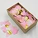 Mybbshower Pink Gold Tissue Paper Heart Confetti for Wedding Reception Baby Bridal Shower Table Scatter 1 Inch 8000 Plus