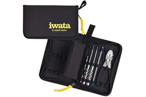 Iwata Professional Airbrush Maintenance Tools - Kit Neo Airbrushes - Includes Wrench, Pliers, Screw Drivers, Nozzle Wrench - 