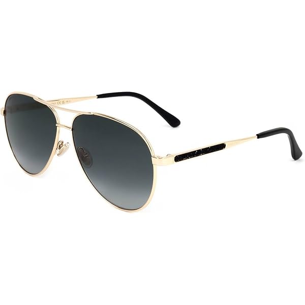 Amazon.com: JIMMY CHOO Brown Gradient Pilot Ladies Sunglasses